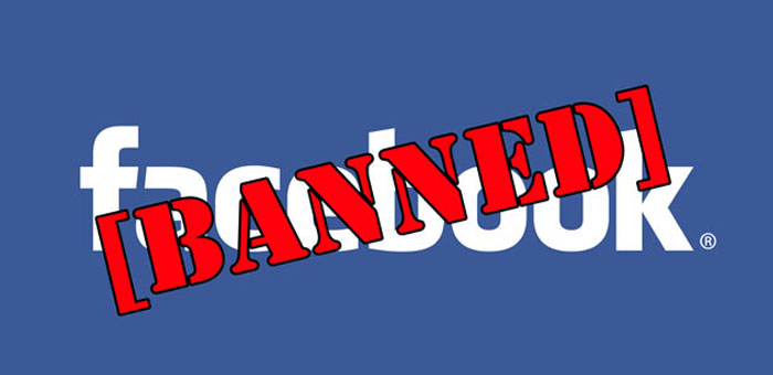 banned from facebook