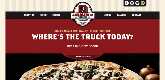 Food truck website
