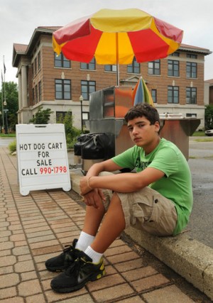 13 yr old's Hot Dog Cart shut down