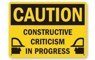 Constructive Criticism