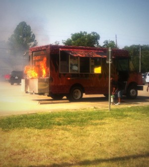 Denton Food Truck Fire Kendrick’s BBQ and More