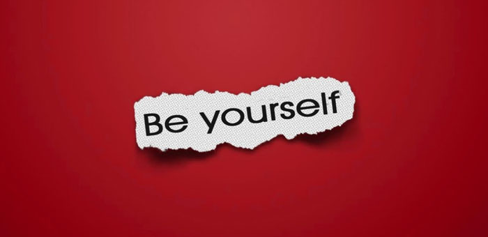 be yourself when speaking