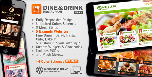 dine and drink wordpress food truck theme