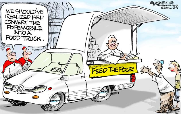 Food Truck Pope Mobile