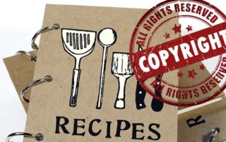 copyrighting recipes