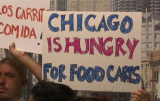 chicago food cart sign