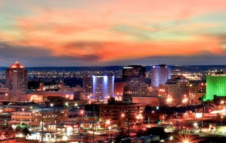 Albuquerque downtown night