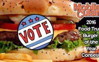 2016 Food Truck Burger Of The Year
