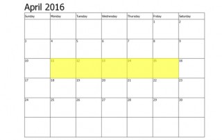 April 11-15 Food Holidays