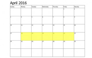 April 18-22 Food Holidays