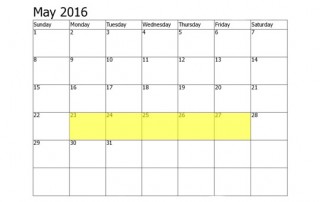 May 23-27 Food Holidays