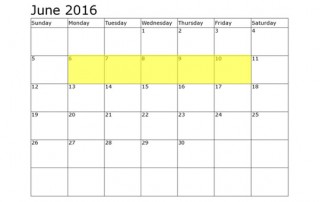 June 6-10 Food Holidays