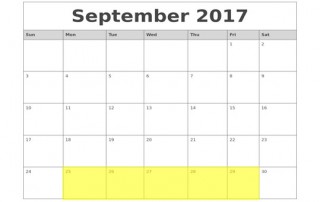 Sept 25-29 2017 Food Holidays