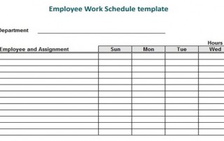 work schedules
