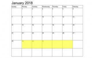 Jan 29-2 2018 Food Holidays