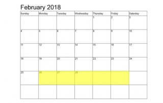 Feb 26-2 2018 Food Holidays