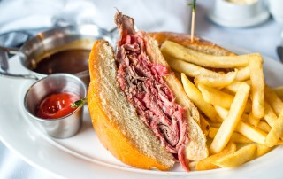 roast beef and fries