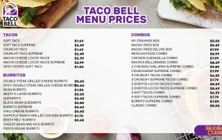 Taco Bell Menu Prices