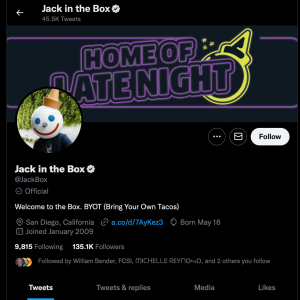 jack in the box twitter accoun t