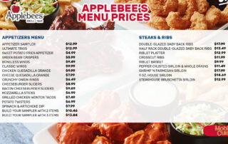 Applebee's Menu Prices