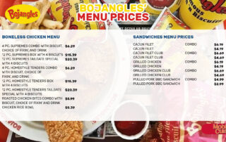 Bojangles menu prices