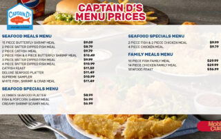 Captain D's menu prices