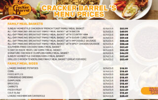 Cracker Barrel menu prices