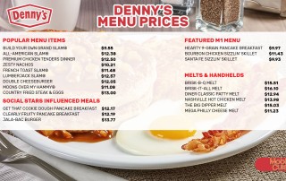 Denny's Menu Prices