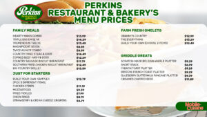 Perkins menu prices