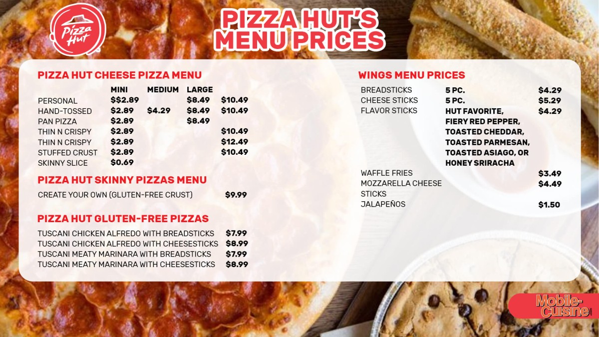 Updated Pizza Hut Menu Prices + Save Money w/ Meal Deals (2023)