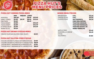 Pizza Hut Menu Prices