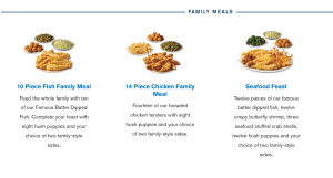 family meals menu 