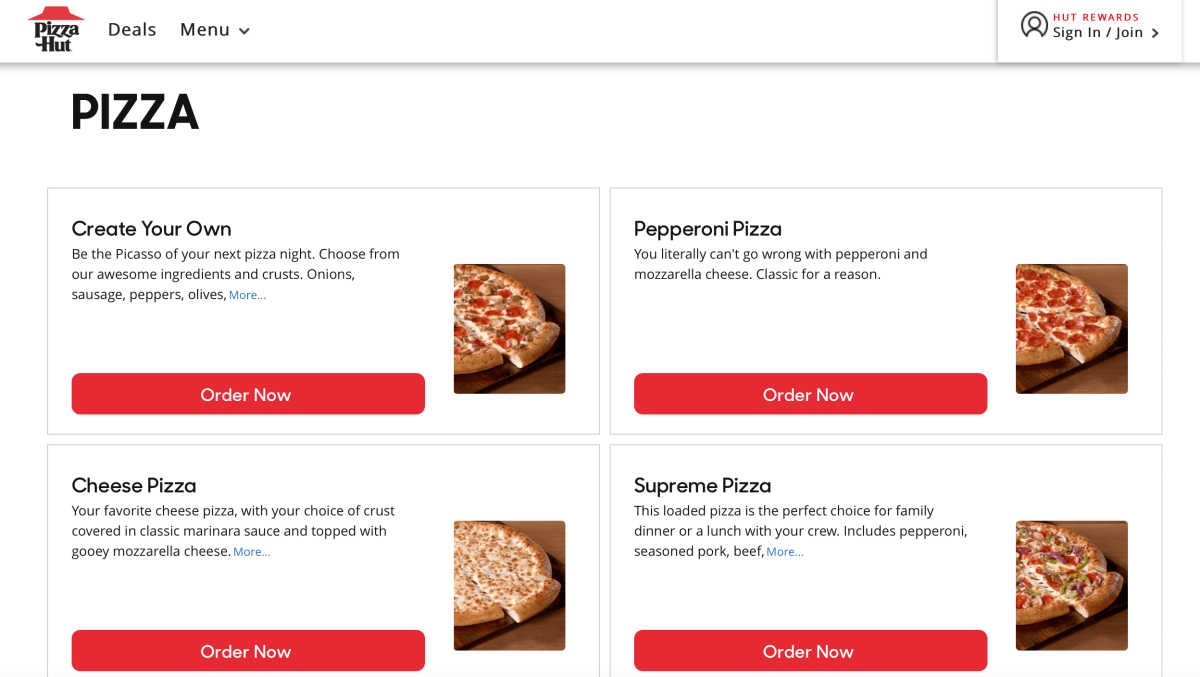 Pizza Hut Menu Prices + Save Money w/ Meal Deals (2024)