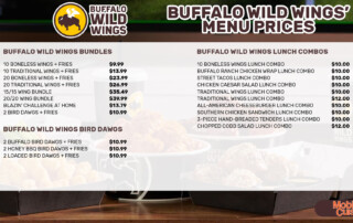 Buffalo Wild Wings-menu-prices