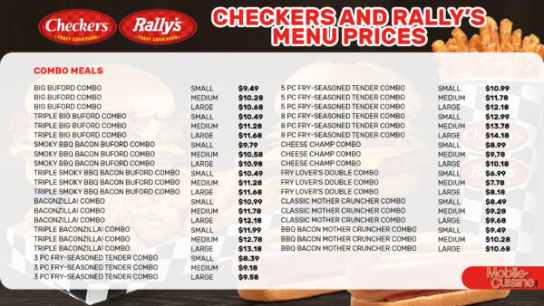 Updated Checkers and Rally's Menu Prices + Hacks (2024)