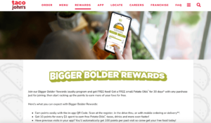 Bigger Bolder Rewards program