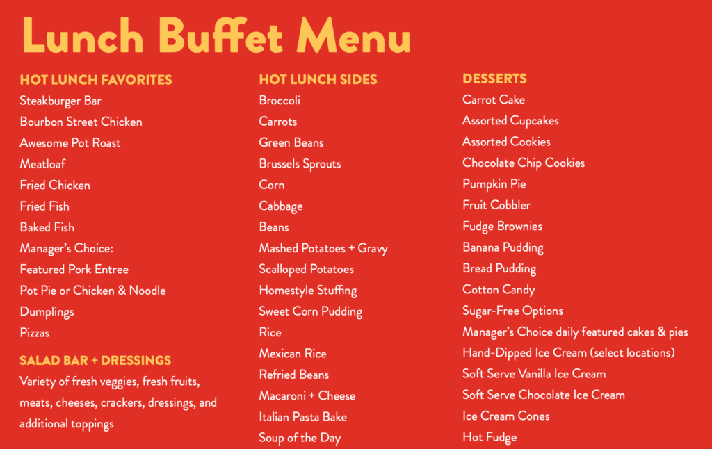 Golden Corral Menu Prices + Best Discounts (2024)