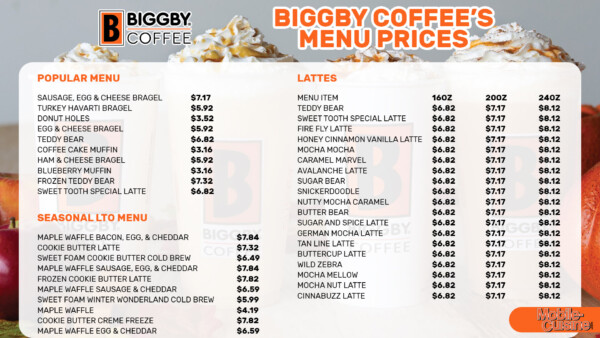 Updated Biggby Coffee Menu Prices + Coupons (2023)