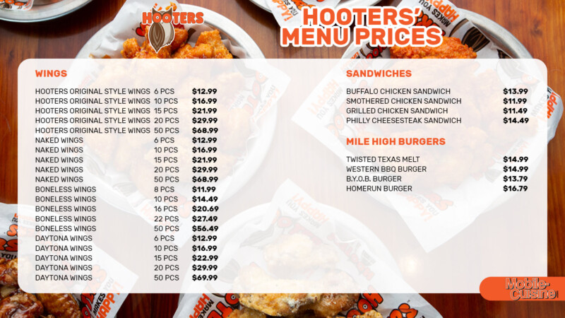Hooters Menu Prices + Free Deep Fried Pickles (2023)