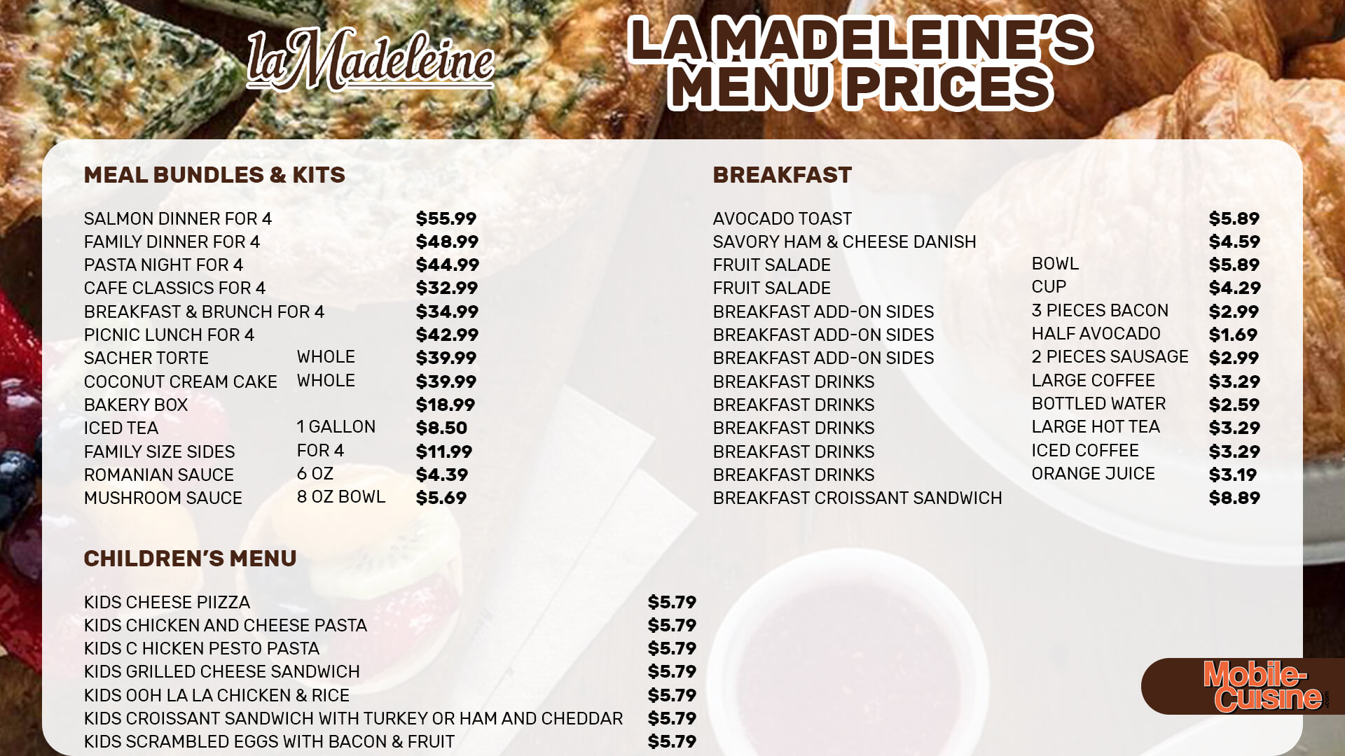 La-Madeleine-menu-prices