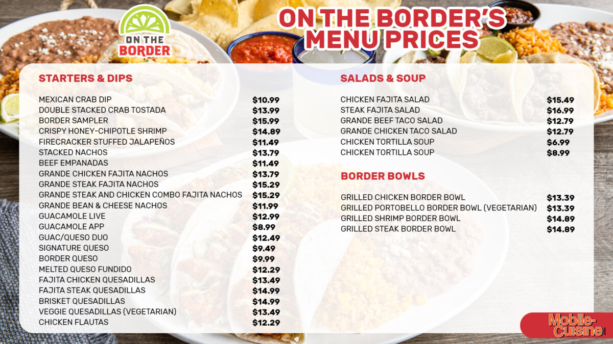 On The Border Menu Prices Happy Hour Deals 2024   On The Border Menu Prices 1200x675 