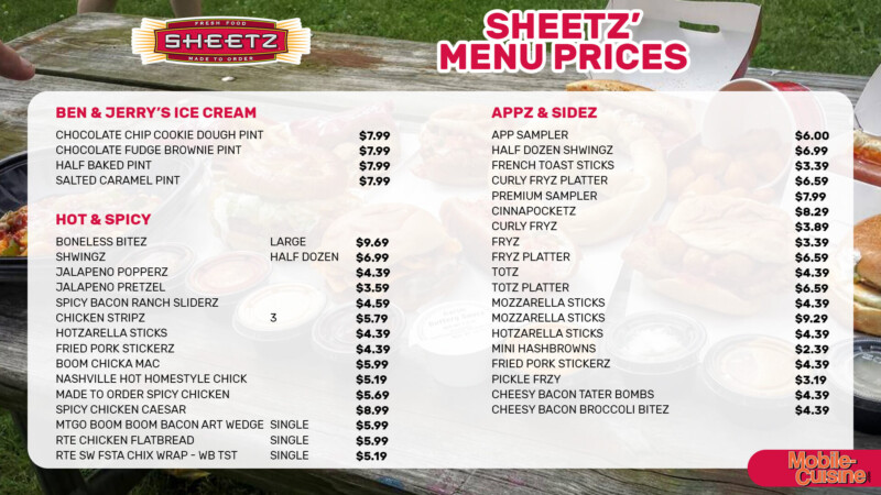 Sheetz Menu Prices on Everything: Breakfast, Pizza & More (2024)