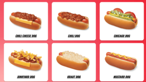 hotdog menu 