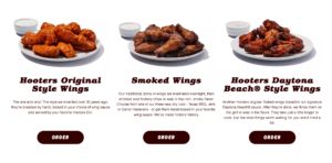 wings menu 