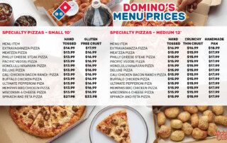Domino-menu-prices