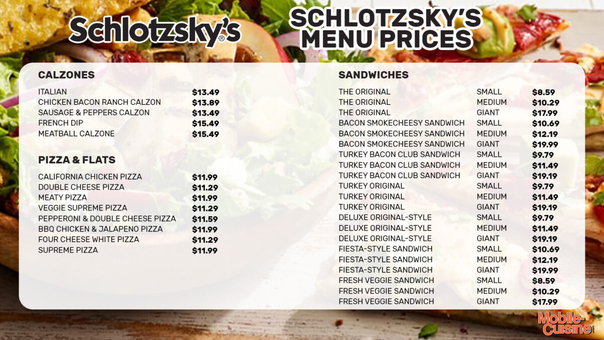Updated Schlotzsky's Menu Prices + Rewards (2023)