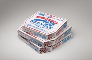 recycled pizza boxes