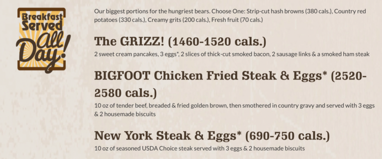 Black Bear Diner Menu Prices + Free Meal Offer (2024)