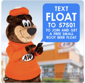 Rooty texting for his free float. 