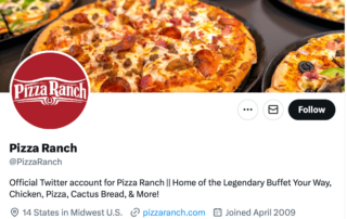 Pizza Ranch on social media